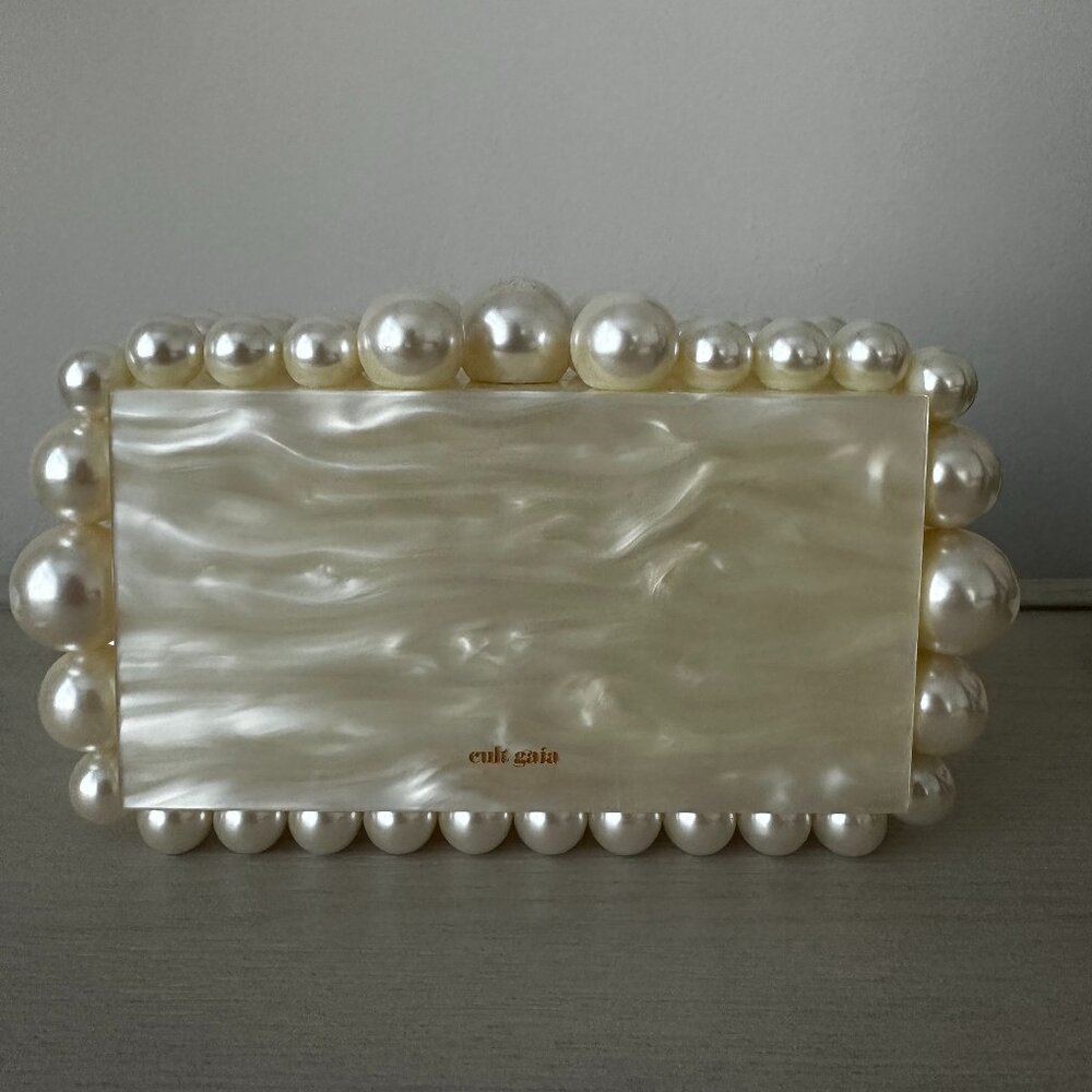 Cult Gaia Eos Clutch - Ivory